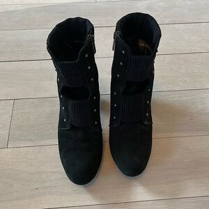 Aquatalia Black Suede Booties